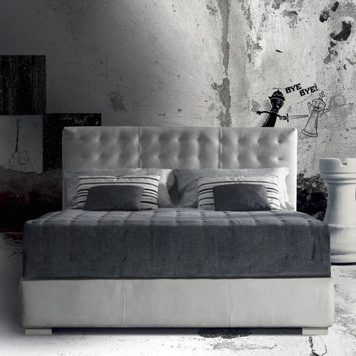Lit double - Fiji - Milano Bedding - contemporain / tapissé / avec tête de lit