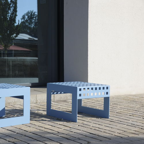 Tabouret contemporain - CHALIDOR 300 - BENKERT BÄNKE - en acier / avec piètement en acier inoxydable laqué / sans accoudoirs