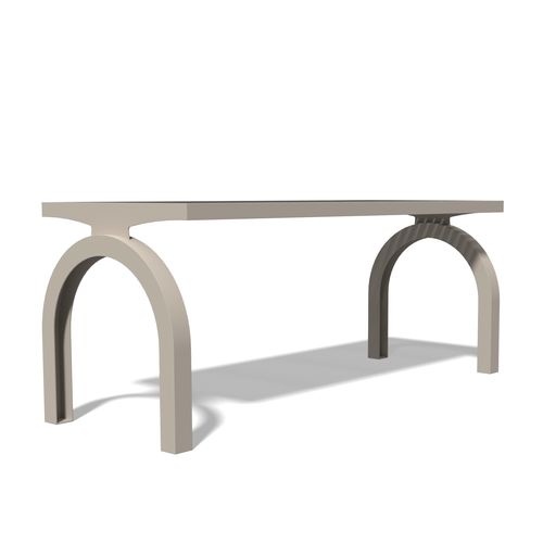 Table contemporaine - COMFONY 140 - BENKERT BÄNKE - en aluminium / en acier inoxydable laqué / en PET