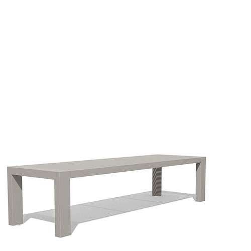 Banc public contemporain - SICORUM M100 - BENKERT BÄNKE - en acier inoxydable / sans dossier / sans accoudoirs