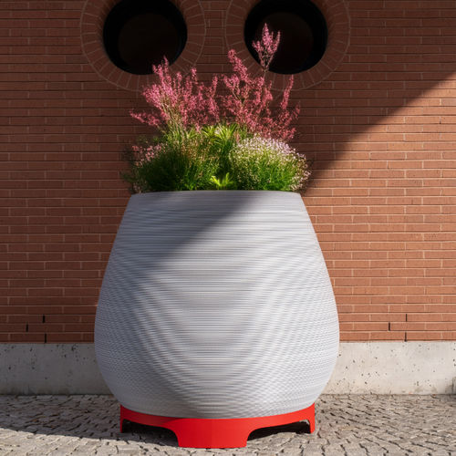 Jardinière en acier inoxydable - ELEMENT 01 B - BENKERT BÄNKE - en acier inoxydable à revêtement par poudre / résistante aux intempéries / contemporaine