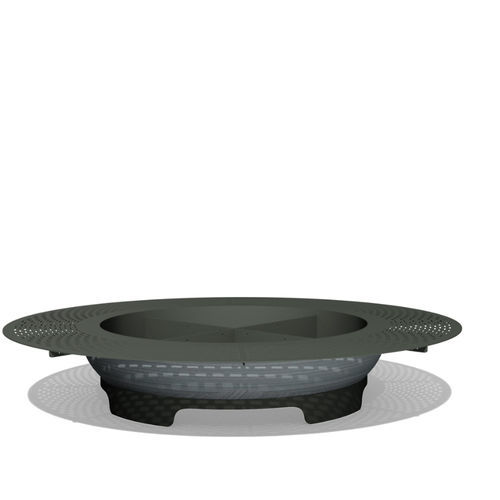 Jardinière en acier inoxydable - ELEMENT 01 C MS - BENKERT BÄNKE - en acier inoxydable à revêtement par poudre / résistante aux intempéries / contemporaine