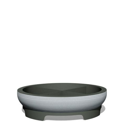 Jardinière en acier inoxydable - ELEMENT 01 C OS - BENKERT BÄNKE - en acier inoxydable à revêtement par poudre / ronde / résistante aux intempéries