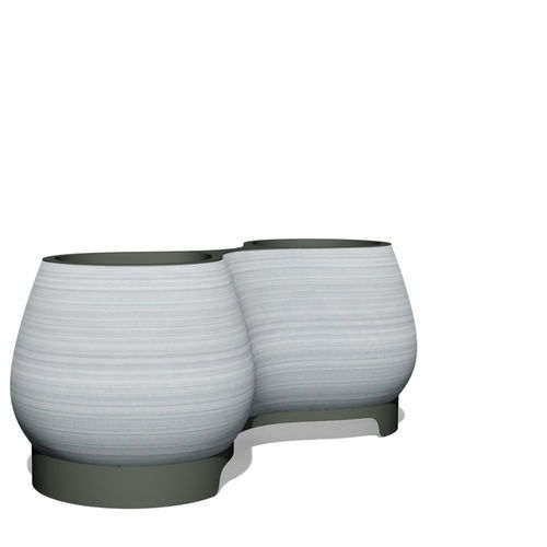 Jardinière en acier inoxydable - ELEMENT 02 A OS - BENKERT BÄNKE - en acier inoxydable à revêtement par poudre / ronde / conique