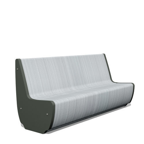 Banc contemporain - BENKERT BÄNKE - en plastique / en acier inoxydable / en verre