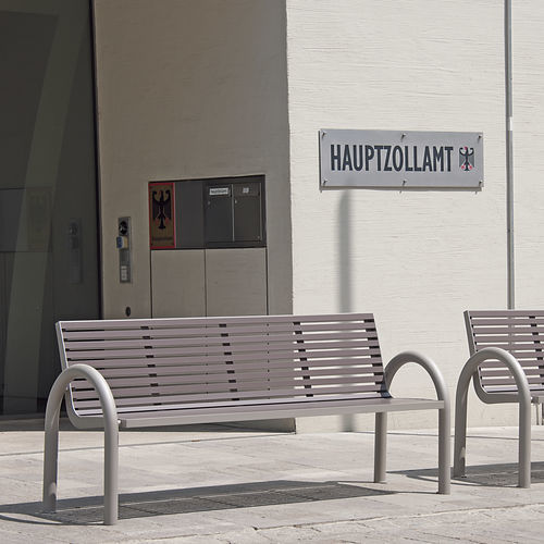 Banc public classique - COMFONY 150 - BENKERT BÄNKE - en acier inoxydable / en aluminium / en PET