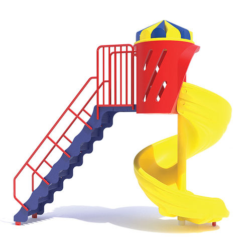 Toboggan tournant TYPHOON 65749 MIRACLE pour aire de jeux