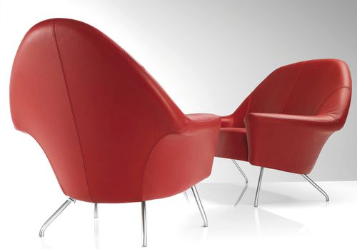 Fauteuil contemporain - 770 - steiner - en cuir