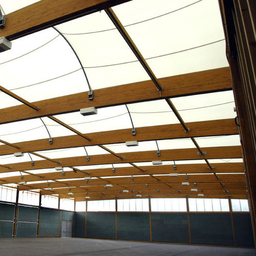 Structure tendue sur ossature métallique - ANGOULEME  - SMC2 - pour couverture / avec membrane en pvc / pour terrain de sport
