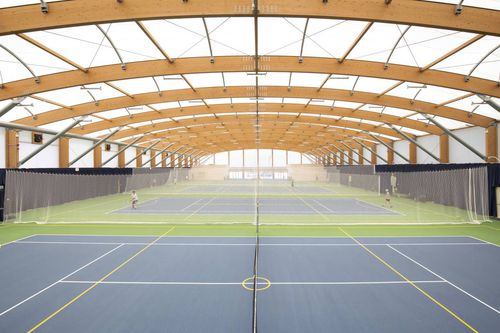Structure tendue sur ossature en bois - CANTERBURY - SMC2 - pour couverture / pour terrain de sport