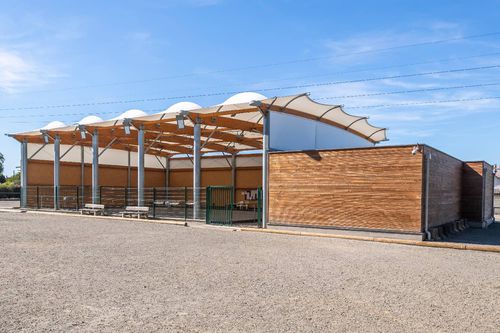 Structure tendue sur ossature métallique - SAINT SEBASTIEN SUR LOIRE  - SMC2 - pour couverture / avec membrane en pvc / pour terrain de sport