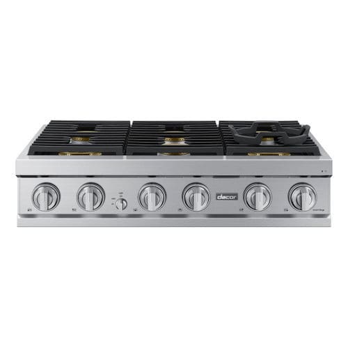 Table de cuisson à gaz - DTT36T960GS/DA - dacor - 6 foyers / à poser / avec manettes