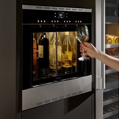 Cave à vin de service - DWS4000BB/DA - dacor - multi-température / encastrable / en acier inoxydable