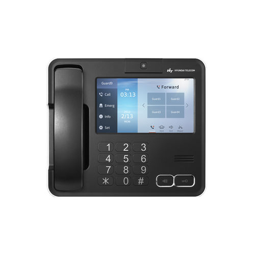 Visiophone noir - HMS-N1070 - Hyundai Telecom - d'extérieur / d'intérieur / avec caméra
