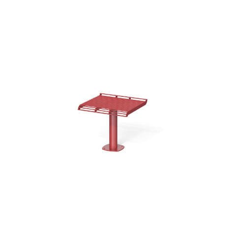 Tabouret contemporain - BREAK TIME I - METALCO - en acier à revêtement par poudre / avec piètement en acier à revêtement par poudre / piètement central