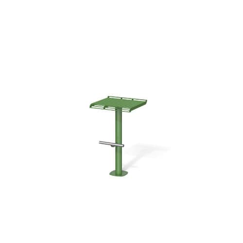 Tabouret de bar contemporain - BREAK TIME I - METALCO - en acier à revêtement par poudre / avec piètement en acier inoxydable / avec piètement en acier à revêtement par poudre