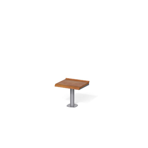 Tabouret contemporain - BREAK TIME W - METALCO - en bois / avec piètement en acier à revêtement par poudre / piètement central