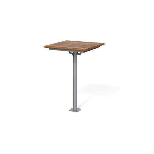 Table mange-debout contemporaine - BREAK TIME TW - METALCO - en bois / avec piètement en acier / carrée
