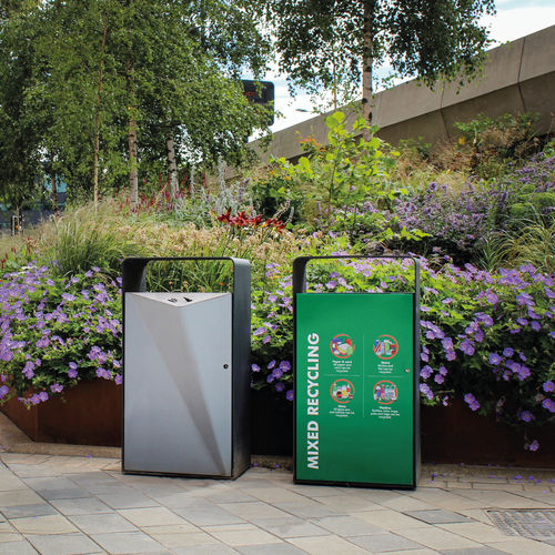 Poubelle publique - PACK - METALCO - en acier à revêtement par poudre / en tôle d'acier / de tri sélectif