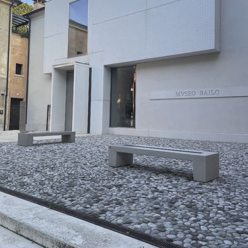 Banc public moderne - SARAH SMART - METALCO - en pierre reconstituée / sans dossier / sans accoudoirs