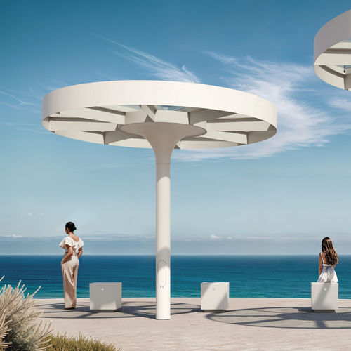 Structure d'ombrage pour les zones urbaines - MARY F - METALCO