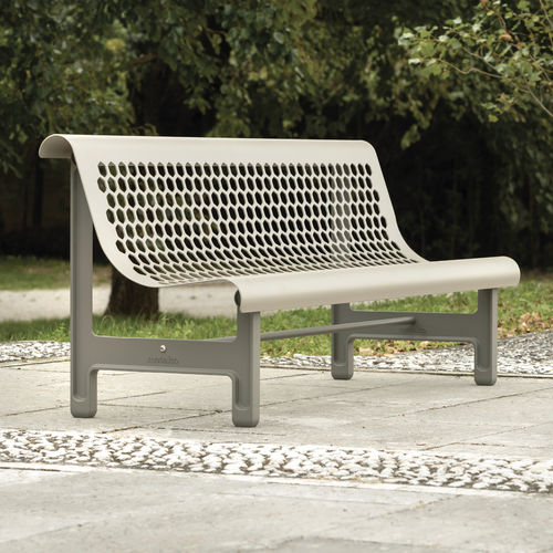 Ensemble table et bancs contemporain - OLYMPIA - METALCO - en métal / modulable / pour les zones urbaines