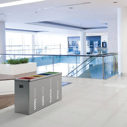 Poubelle publique - TERMINAL - METALCO - à poser / en inox / en acier peint