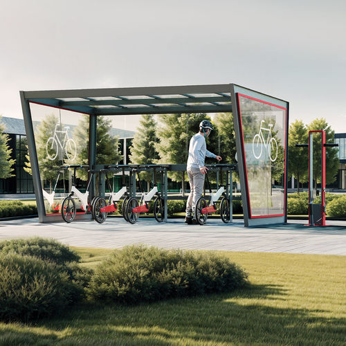 Abri multifonction pour espace public - GATEWAY - METALCO - pour les zones urbaines
