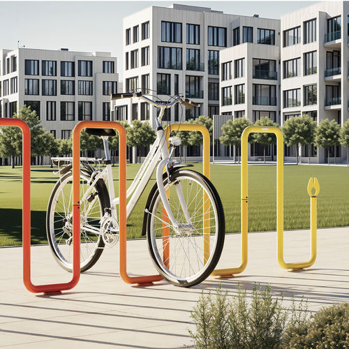 Range-vélo au sol - SNAKE - METALCO - pour espace public / pour les zones urbaines / pour parking