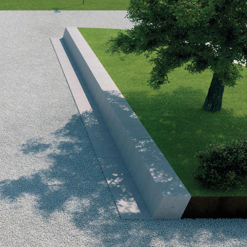 Banc contemporain - REALGAR - METALCO - en pierre reconstituée / sans dossier / sans accoudoirs