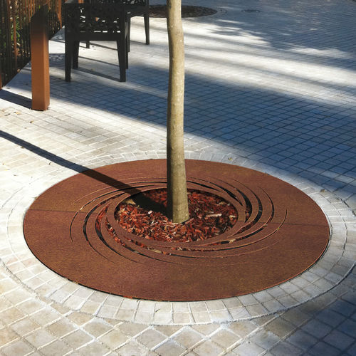 Grille d'arbre ronde - TWISTER - METALCO - en acier inoxydable / en acier COR-TEN® / en tôle d'acier