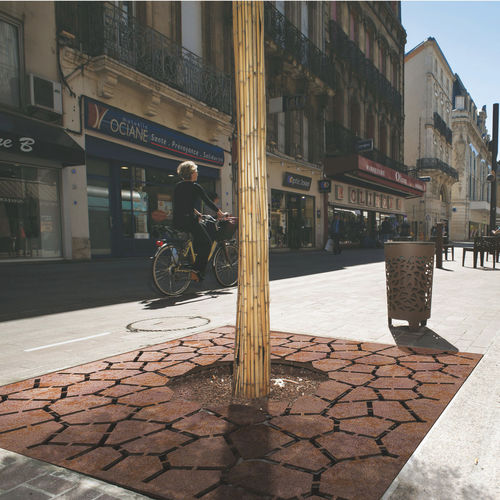Grille d'arbre carrée - LAND - METALCO - en acier inoxydable / en acier COR-TEN® / en tôle d'acier
