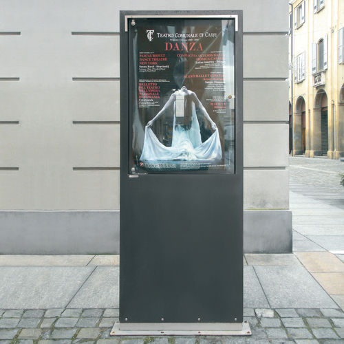 Totem signalétique - ICARO - METALCO - publicitaire / double face / d'extérieur