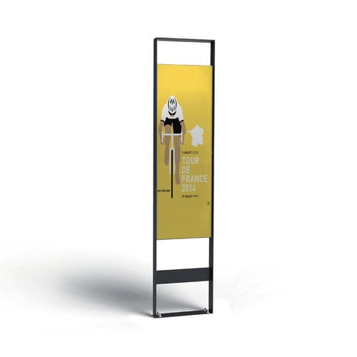 Panneau d'affichage sur pieds hauts - SENNA - METALCO - d'extérieur / multiligne / publicitaire