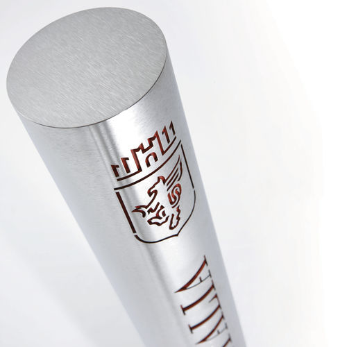 Borne piétonne - DIFFUSION NEWS - METALCO - en acier inoxydable / en acier à revêtement par poudre / pour espace public