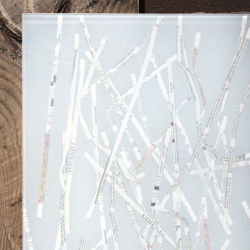 Panneau en verre trempé - NEWSDLINE™ FRAMELESS  - Avant Art Architectural Glass, Inc. - feuilleté / à motif / ultra-clair