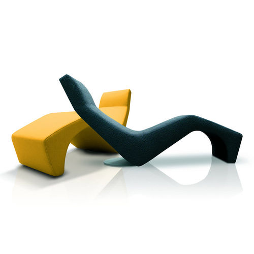 Chaise longue contemporaine - BAGNANTE  - ferlea - en mousse haute densité / contract / jaune