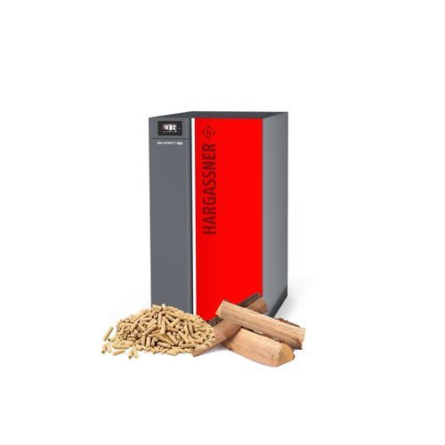 Chaudière à bûches - SMART-DUO 17-30 KW - HARGASSNER - à granulés / avec chauffe-eau / professionnelle