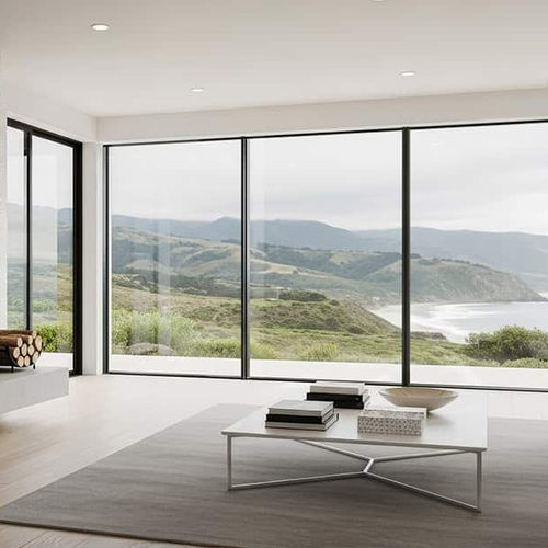 Baie vitrée coulissante - ARTISAN 934 - Capral Aluminium - coulissante-empilable / en aluminium / structure en aluminium