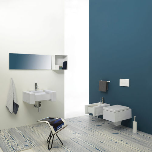 Vasque suspendue - BXLAME60LC - GSG Ceramic Design - en CrystalTech® / brillante / finition mat