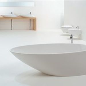 Baignoire ovale - TOVA205 - GSG Ceramic Design - à poser / pour habitat / en Pietraluce®