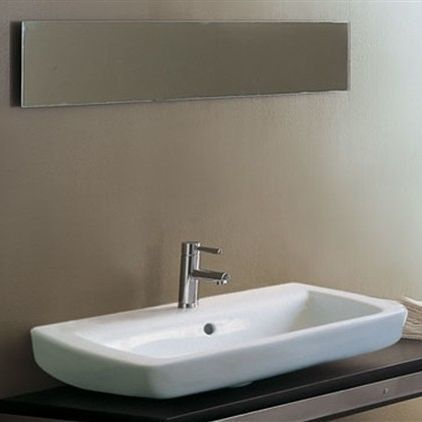 Miroir de salle de bain mural - SP30x100 - GSG Ceramic Design - contemporain / rectangulaire / argenté