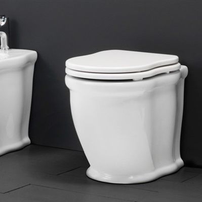 WC à poser - TIWC01 - GSG Ceramic Design - en céramique / résidentiel / ovale