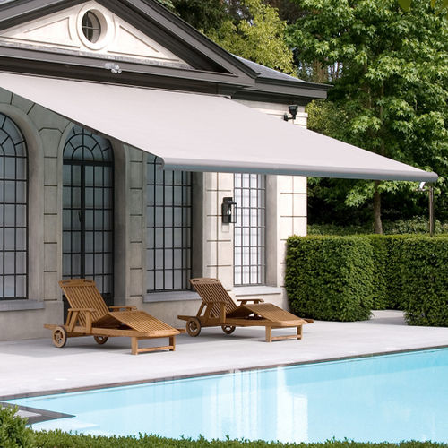 Auvent pour terrasse - SMAILA  - GRIESSER - en aluminium / en toile / incliné
