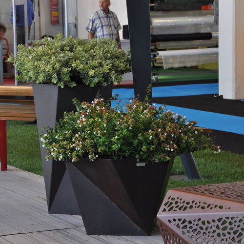 Jardinière en acier - FIVE - LAB23 - en acier COR-TEN® / design original / pour espace public