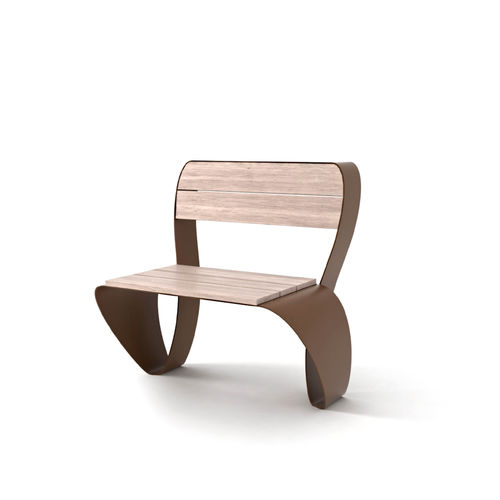 Chaise contemporaine - FLUXUS - LAB23 - d'extérieur / d'intérieur / en bois