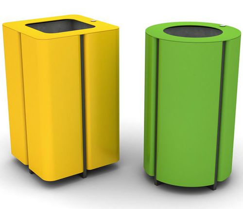 Poubelle en inox - JAKE & ELWOOD - LAB23 - professionnelle / simple / contemporaine