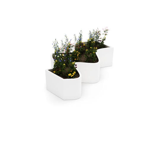 Jardinière en composite - CURLY - LAB23 - contemporaine / pour espace public / d'extérieur