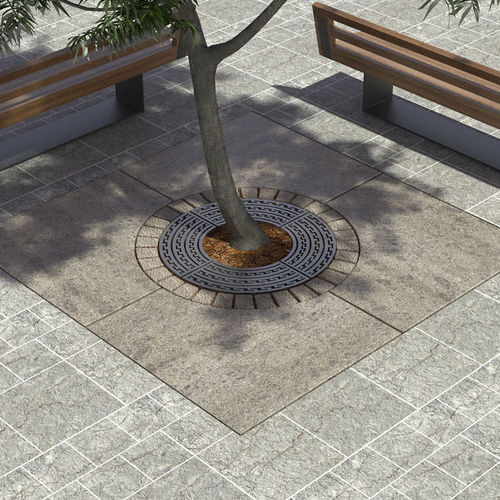 Grille d'arbre ronde - LAB.SP.005 - LAB23 - en acier galvanisé