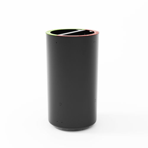 Poubelle en acier galvanisé - DUO ECO - LAB23 - de tri sélectif / professionnelle / double